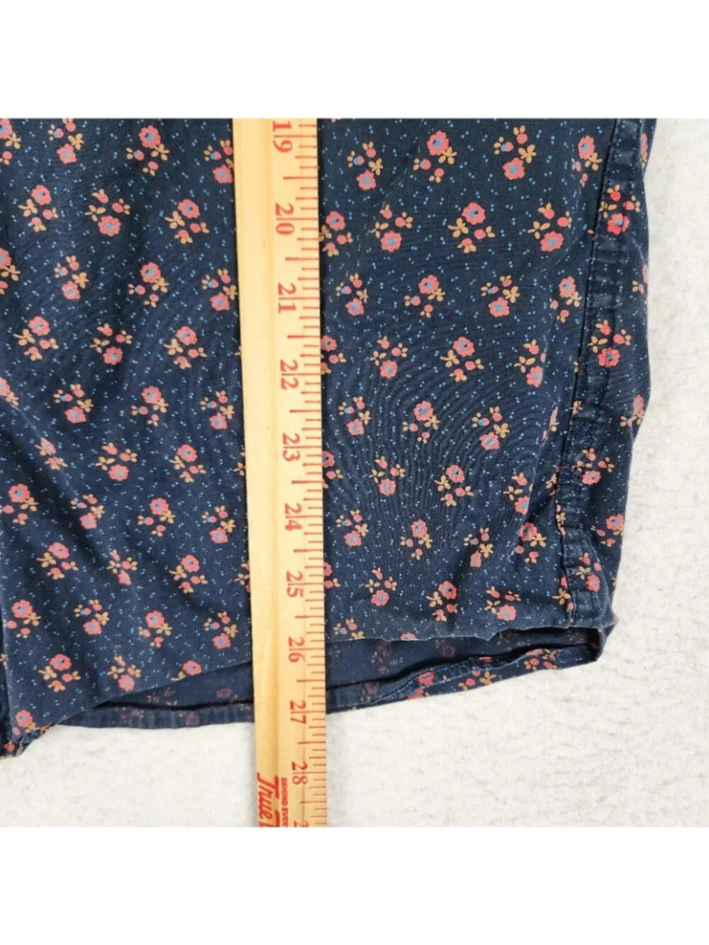 J Crew Shirt Mens Medium Blue Floral Secret Wash Shirting Slim Long Sleeve